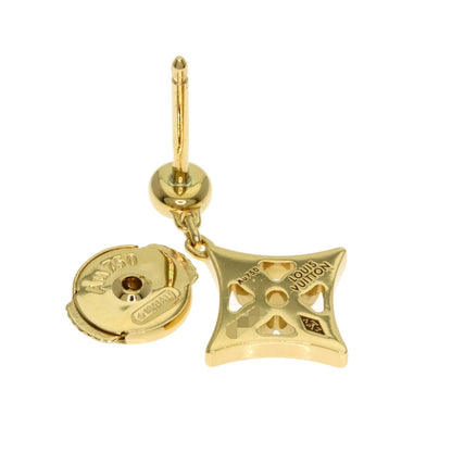 LOUIS VUITTON Monogram Ldylle Diamond (single item) Q96168 earring K18 Yellow Gold Ladies [Used]