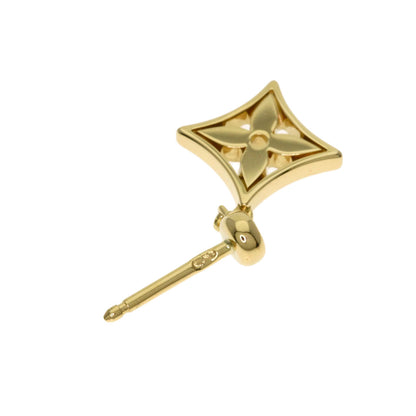 LOUIS VUITTON Monogram Ldylle Diamond (single item) Q96168 earring K18 Yellow Gold Ladies [Used]