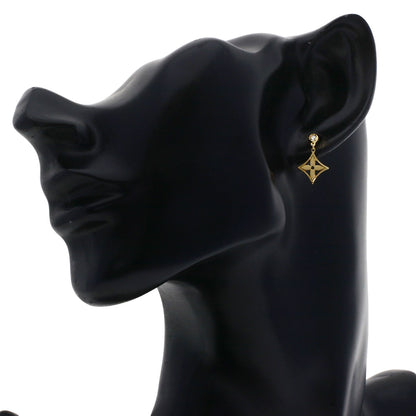 LOUIS VUITTON Monogram Ldylle Diamond (single item) Q96168 earring K18 Yellow Gold Ladies [Used]