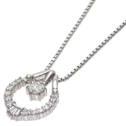 0.41ct Diamond Necklace Platinum PT850 PT900 10.8g　Ladies