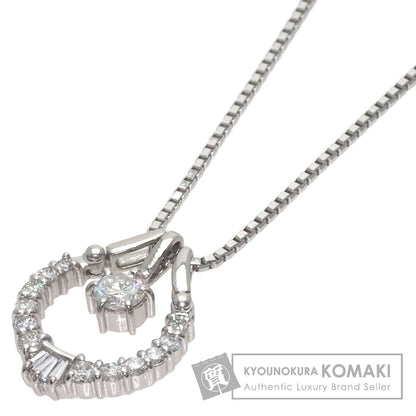 0.41ct Diamond Necklace Platinum PT850 PT900 10.8g　Ladies
