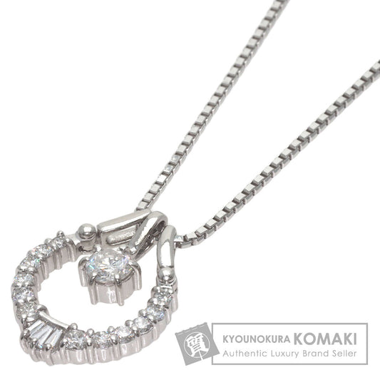 0.41ct Diamond Necklace Platinum PT850 PT900 10.8g　Ladies