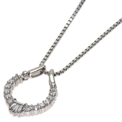 0.41ct Diamond Necklace Platinum PT850 PT900 10.8g　Ladies