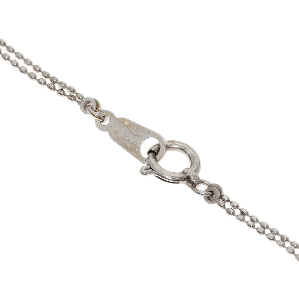 Double Diamond Bracelet K18 White Gold 1.6g　Ladies