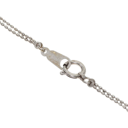 Double Diamond Bracelet K18 White Gold 1.6g　Ladies