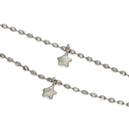 Double Diamond Bracelet K18 White Gold 1.6g　Ladies