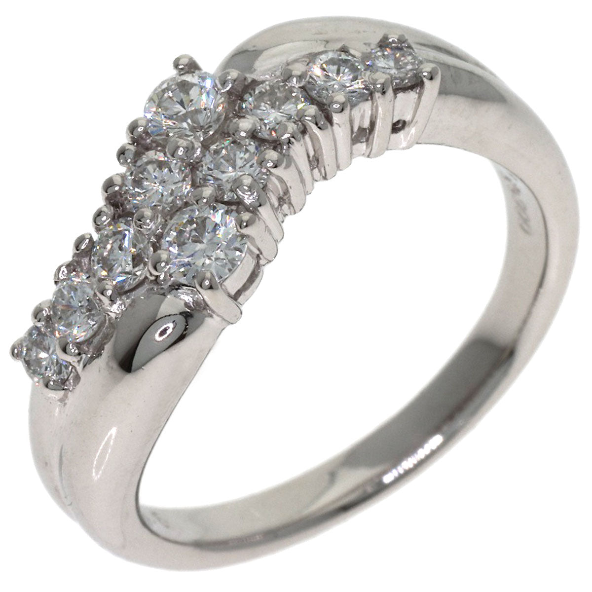 0.58ct Diamond Ring Platinum PT900 7.2g　Ladies