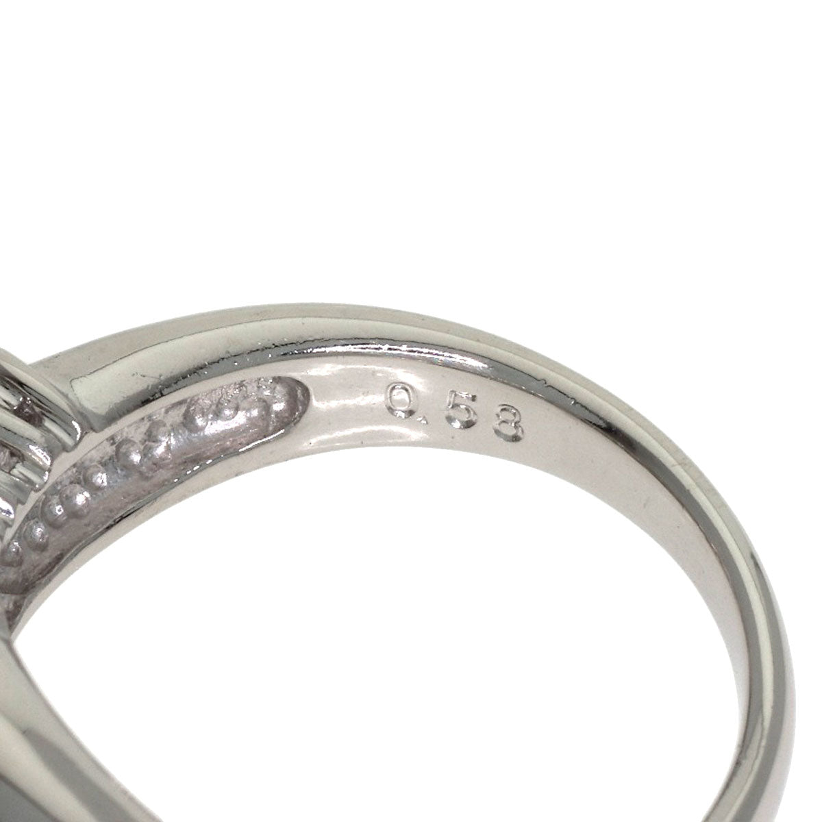 0.58ct Diamond Ring Platinum PT900 7.2g　Ladies