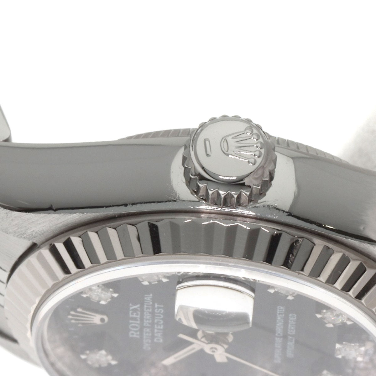 ロレックス 69174G デイトジャスト 10P ダイヤモンド 腕時計 ステンレススチール/SS/K18WG レディース 【中古】【ROLEX】
