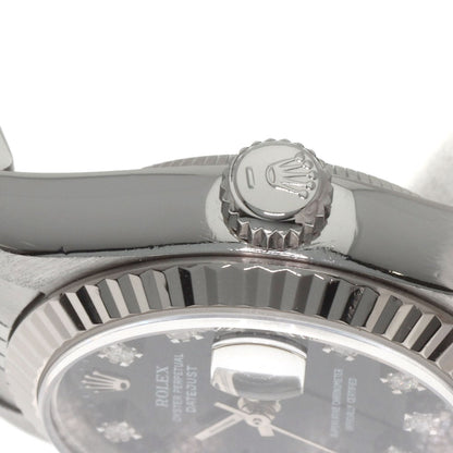 ロレックス 69174G デイトジャスト 10P ダイヤモンド 腕時計 ステンレススチール/SS/K18WG レディース 【中古】【ROLEX】