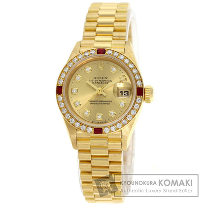 ROLEX DATEJUST 10P Diamond Watches 69068G K18 Yellow Gold/18K Yellow Gold Ladies