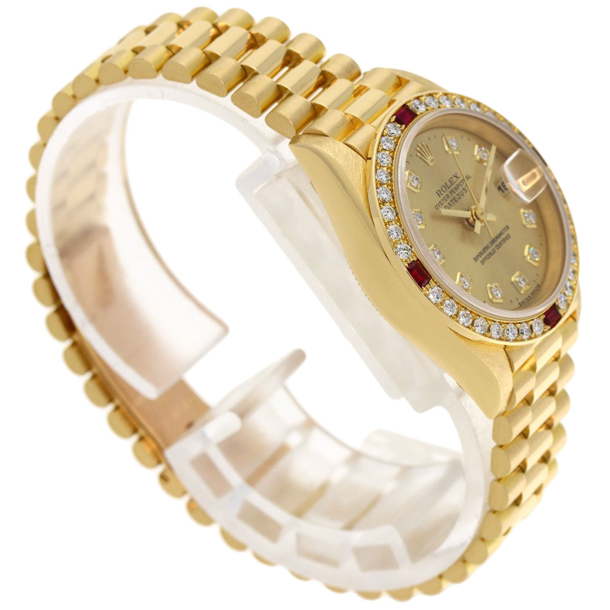 ROLEX DATEJUST 10P Diamond Watches 69068G K18 Yellow Gold/18K Yellow Gold Ladies