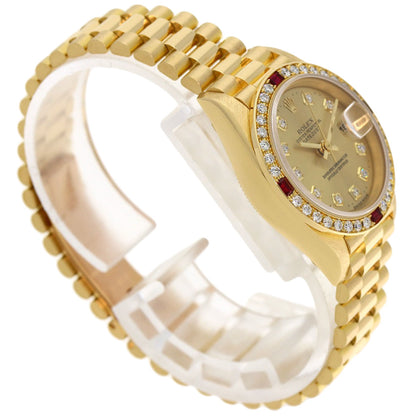ROLEX DATEJUST 10P Diamond Watches 69068G K18 Yellow Gold/18K Yellow Gold Ladies