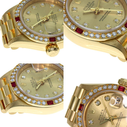 ROLEX DATEJUST 10P Diamond Watches 69068G K18 Yellow Gold/18K Yellow Gold Ladies