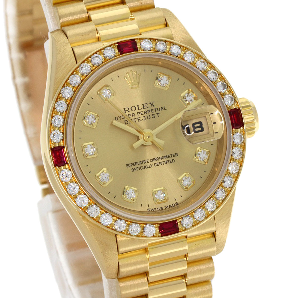 ROLEX DATEJUST 10P Diamond Watches 69068G K18 Yellow Gold/18K Yellow Gold Ladies