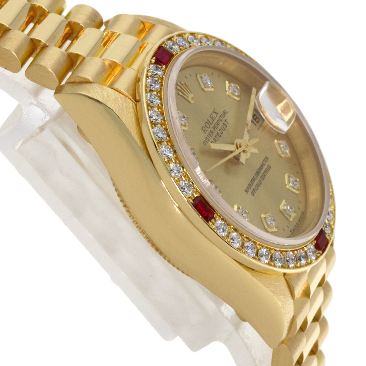 ROLEX DATEJUST 10P Diamond Watches 69068G K18 Yellow Gold/18K Yellow Gold Ladies