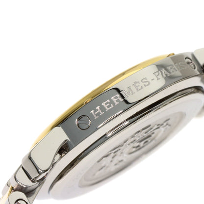エルメス CL4.220 クリッパー ナクレ 腕時計 ステンレススチール/SSxGP レディース 【中古】【HERMES】