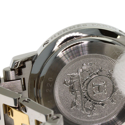 エルメス CL4.220 クリッパー ナクレ 腕時計 ステンレススチール/SSxGP レディース 【中古】【HERMES】