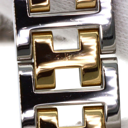 エルメス CL4.220 クリッパー ナクレ 腕時計 ステンレススチール/SSxGP レディース 【中古】【HERMES】