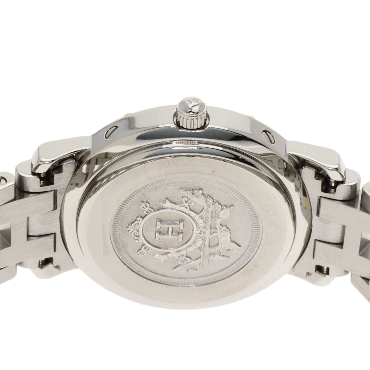 エルメス CL4.220 クリッパー ナクレ 腕時計 ステンレススチール/SSxGP レディース 【中古】【HERMES】