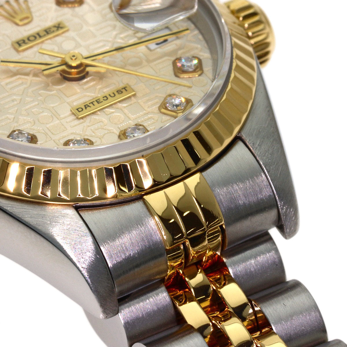ROLEX DATEJUST 10P Diamond Watches 69173G Stainless Steel/SSxK18YG Ladies