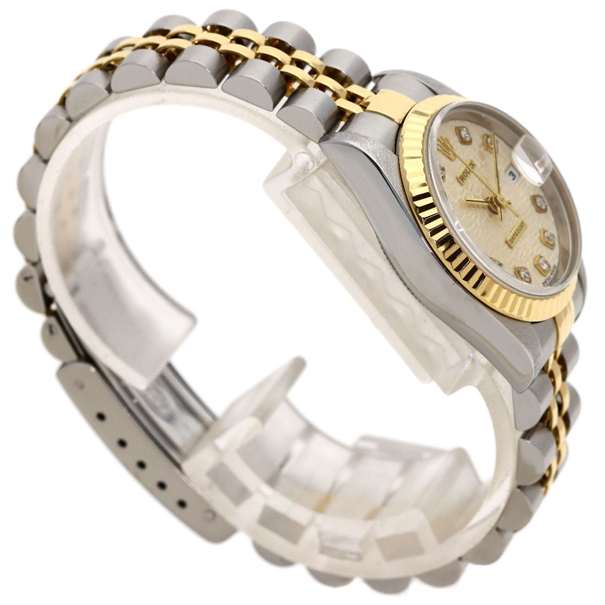 ROLEX DATEJUST 10P Diamond Watches 69173G Stainless Steel/SSxK18YG Ladies