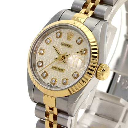 ROLEX DATEJUST 10P Diamond Watches 69173G Stainless Steel/SSxK18YG Ladies
