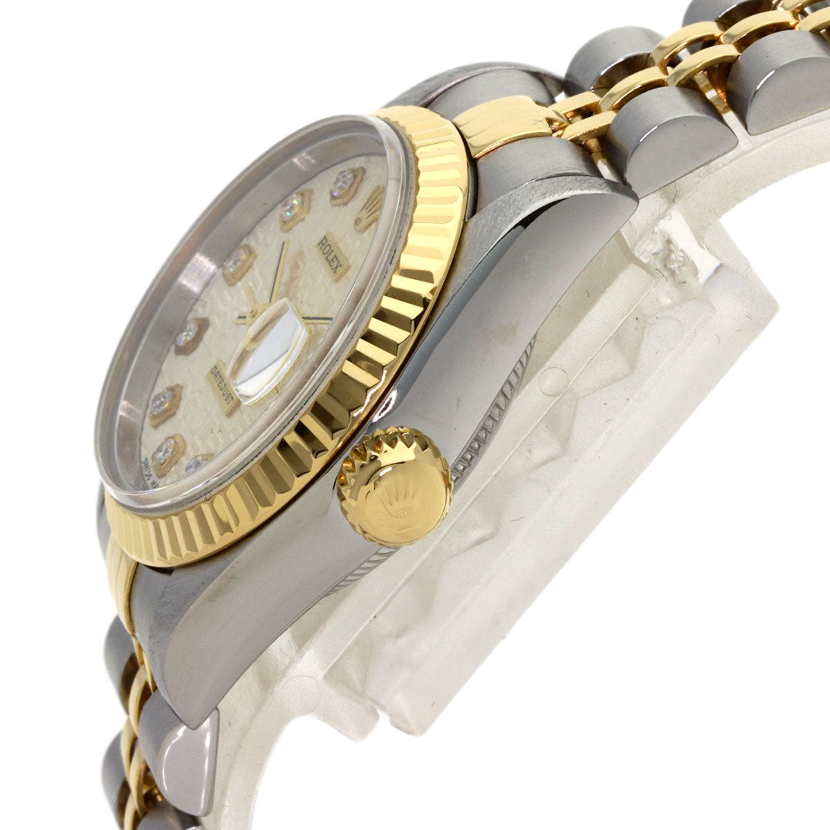 ROLEX DATEJUST 10P Diamond Watches 69173G Stainless Steel/SSxK18YG Ladies