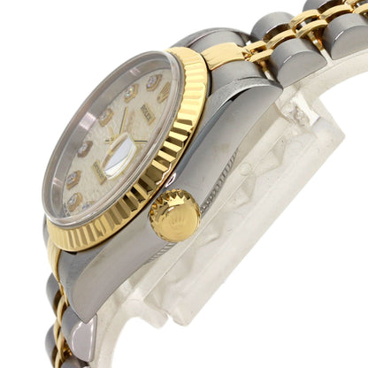 ROLEX DATEJUST 10P Diamond Watches 69173G Stainless Steel/SSxK18YG Ladies