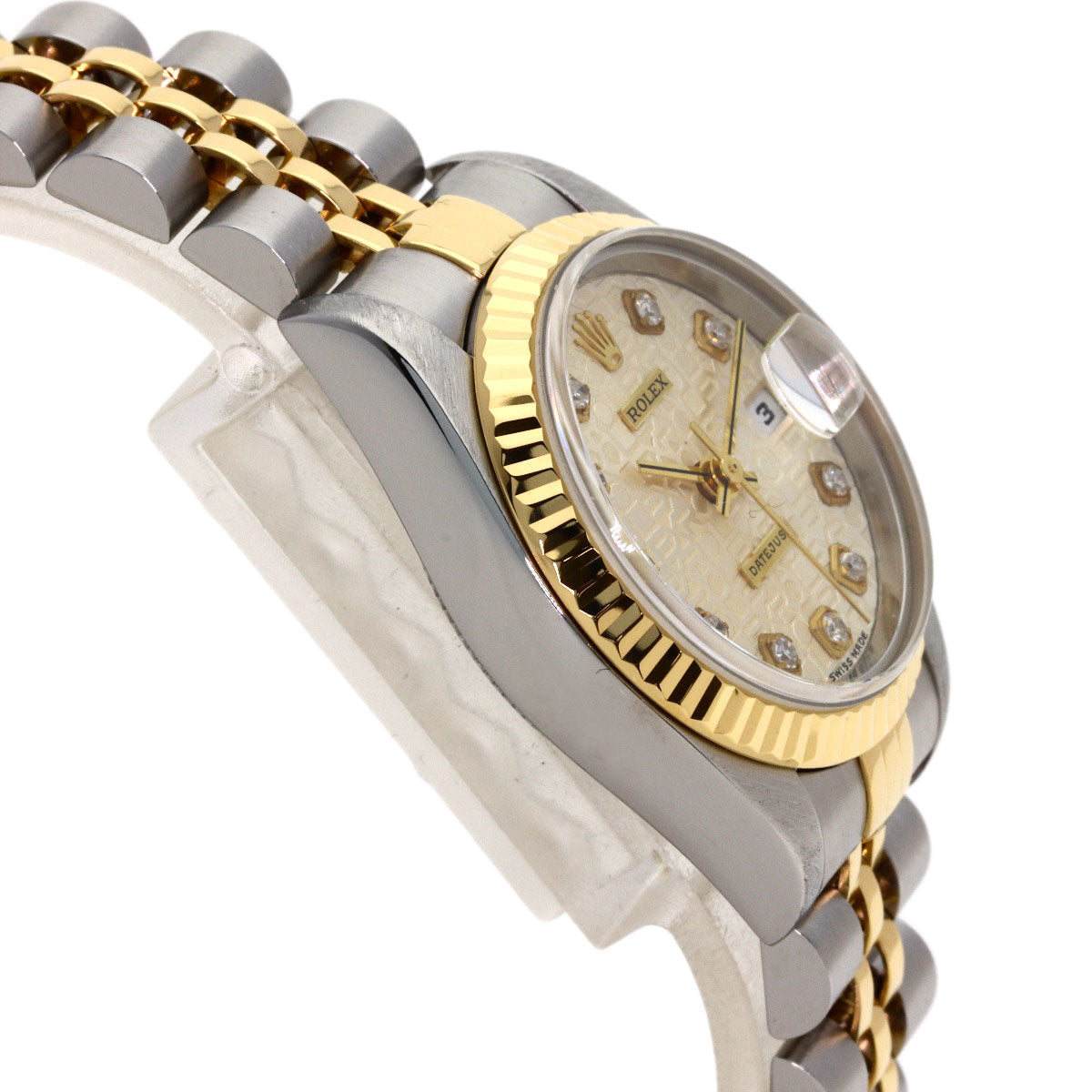 ROLEX DATEJUST 10P Diamond Watches 69173G Stainless Steel/SSxK18YG Ladies