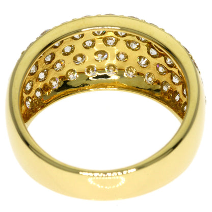 MIKIMOTO Diamond Ring K18 Yellow Gold Ladies [Used]