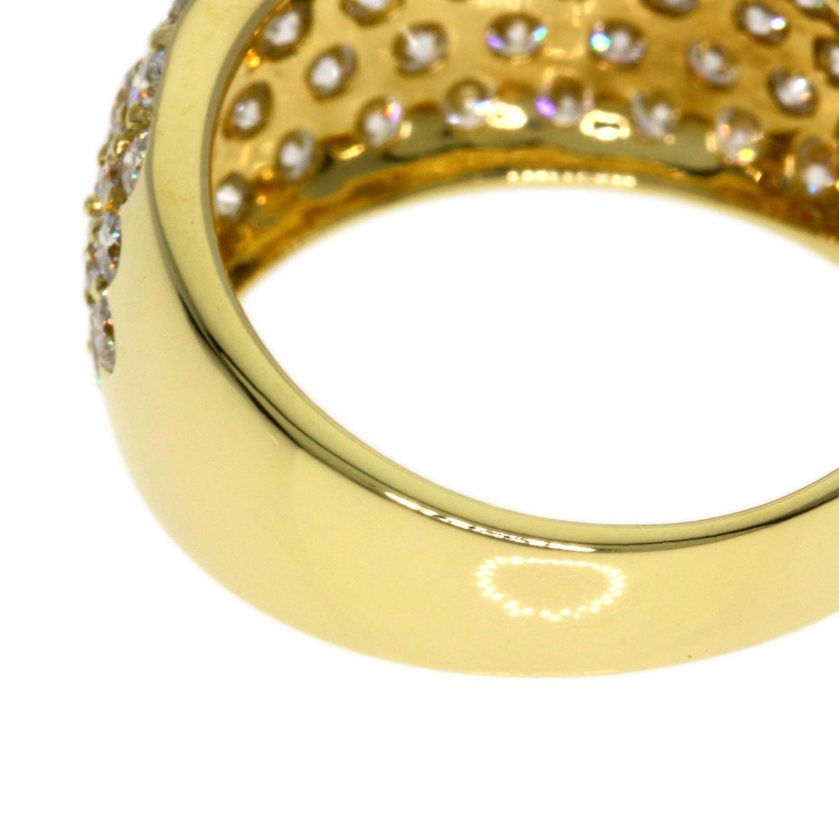 MIKIMOTO Diamond Ring K18 Yellow Gold Ladies [Used]