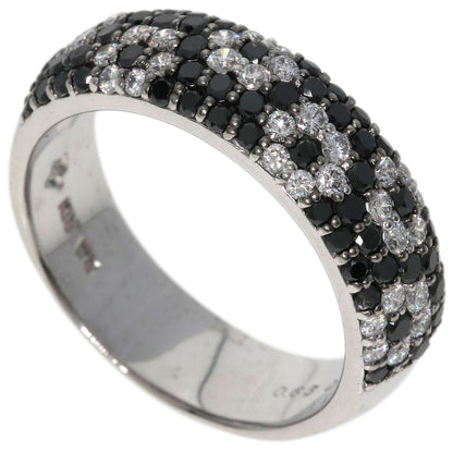Ponte Vecchio Black　Diamond Diamond Ring K18 White Gold Ladies [Used]