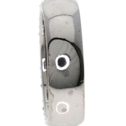 Ponte Vecchio Black　Diamond Diamond Ring K18 White Gold Ladies [Used]