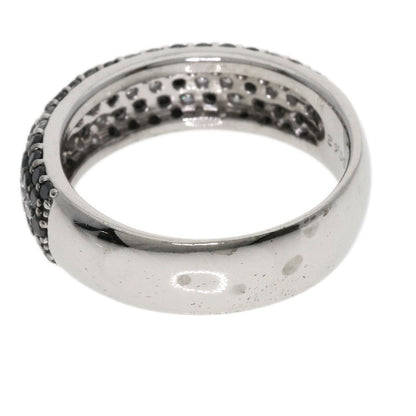 Ponte Vecchio Black　Diamond Diamond Ring K18 White Gold Ladies [Used]