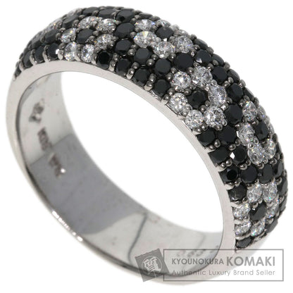 Ponte Vecchio Black　Diamond Diamond Ring K18 White Gold Ladies [Used]