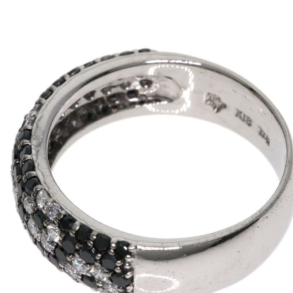 Ponte Vecchio Black　Diamond Diamond Ring K18 White Gold Ladies [Used]