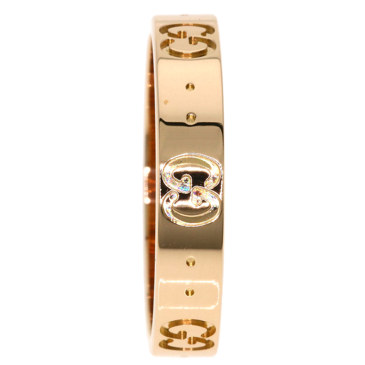 GUCCI Icon # 17 Ring K18 Pink Gold Ladies [Used]
