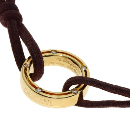 Damiani D-Side 10P Diamond Brad Pitt Collaboration Bracelet K18 Yellow Gold Ladies [Used]