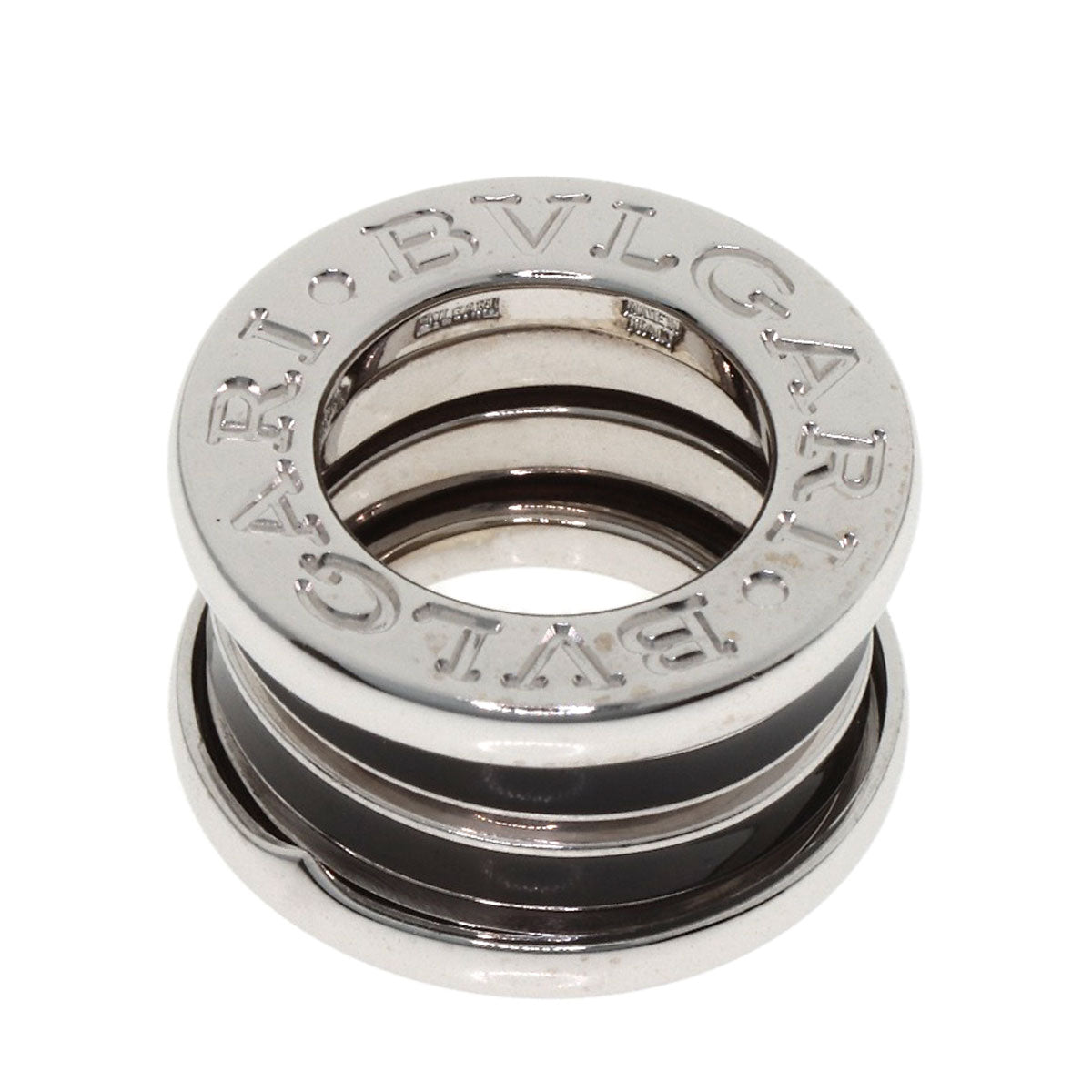 BVLGARI B.zero1 Black Lacquer Top Pendant top K18 White Gold Ladies [Used]