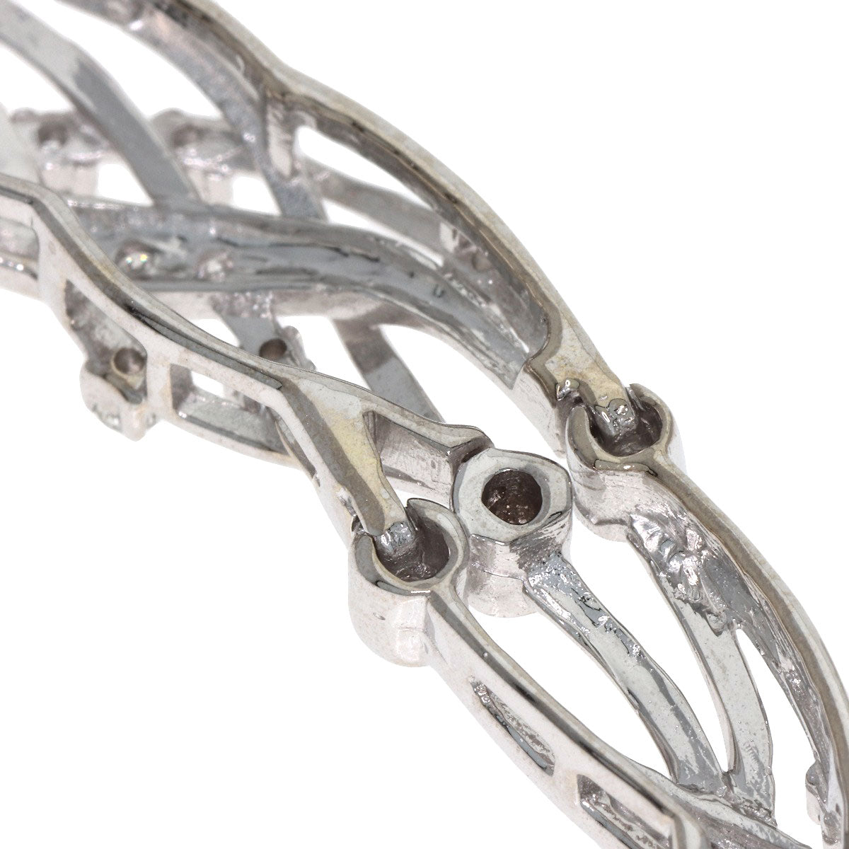 0.47ct Diamond Necklace K18 White Gold 20.8g　Ladies