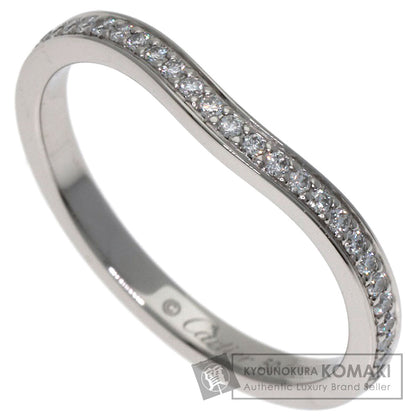 CARTIER Ballerina Curve Semi-Pavé Diamond #50 Ring Platinum PT950 Ladies [Used]
