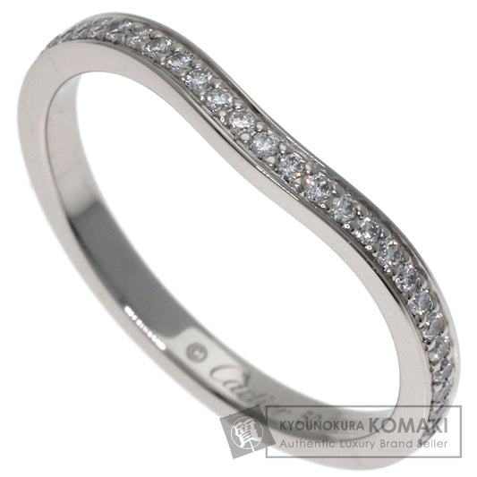 CARTIER Ballerina Curve Semi-Pavé Diamond #50 Ring Platinum PT950 Ladies [Used]