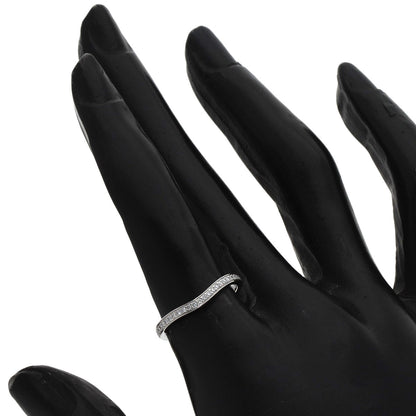 CARTIER Ballerina Curve Semi-Pavé Diamond #50 Ring Platinum PT950 Ladies [Used]