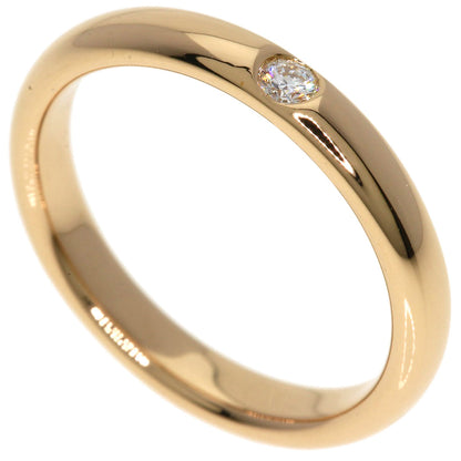 HARRY WINSTON Wedding ring with 1 diamond Ring K18 Pink Gold Ladies [Used]