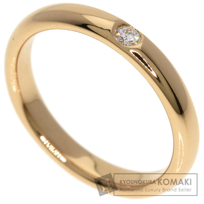 HARRY WINSTON Wedding ring with 1 diamond Ring K18 Pink Gold Ladies [Used]