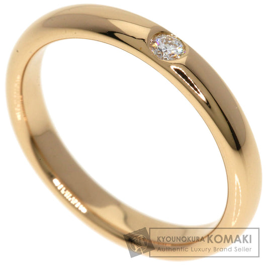 HARRY WINSTON Wedding ring with 1 diamond Ring K18 Pink Gold Ladies [Used]