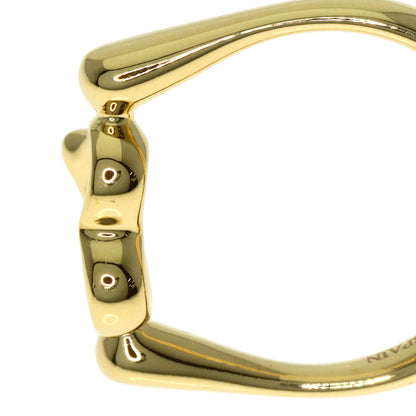 TIFFANY&Co. Open Heart Diamond Ring K18 Yellow Gold Ladies [Used]