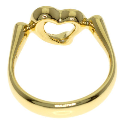 TIFFANY&Co. Open Heart Diamond Ring K18 Yellow Gold Ladies [Used]