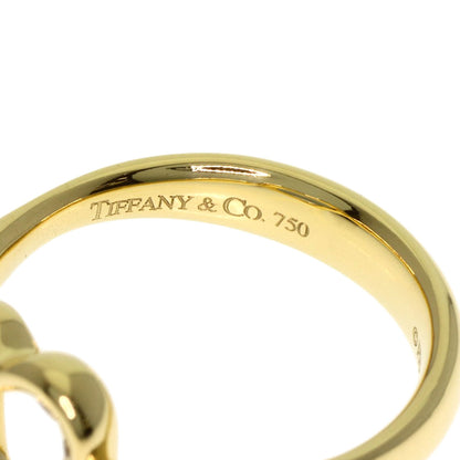 TIFFANY&Co. Open Heart Diamond Ring K18 Yellow Gold Ladies [Used]